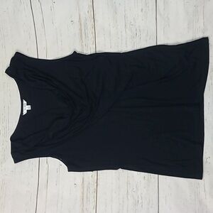 Cabi Black Drape Neck Sleevless Tank Top Size Large
